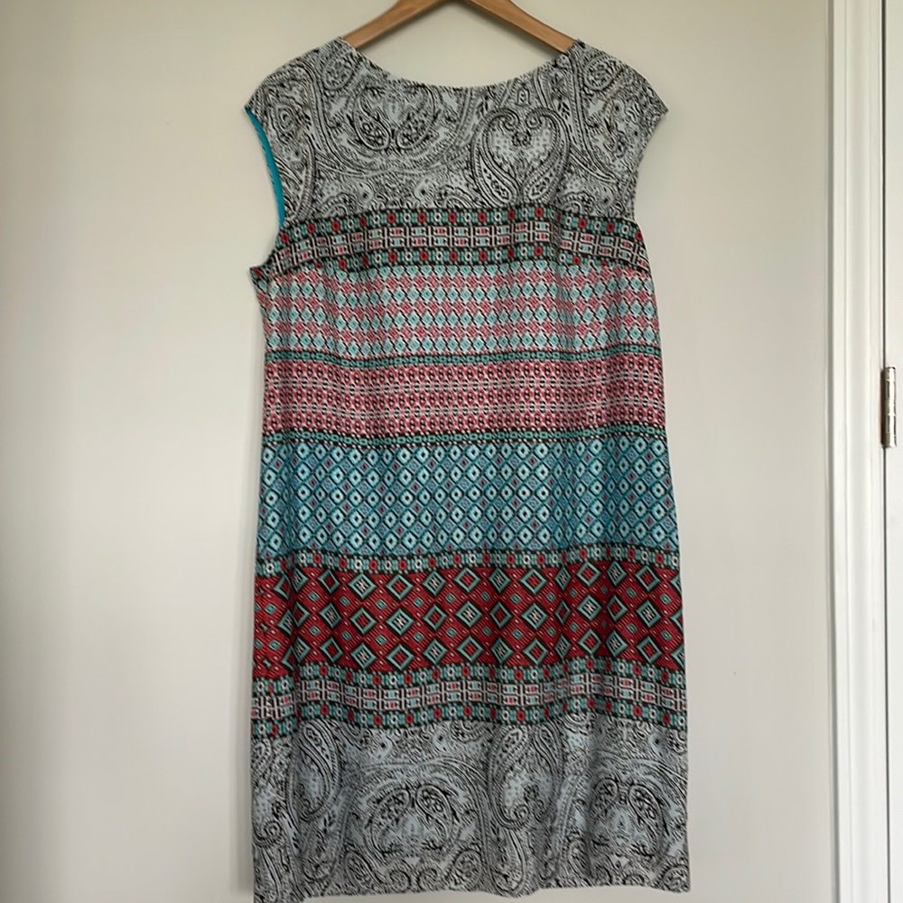 The Limited Paisley Pattern Sheath Dress Sz L EUC